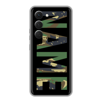 Силиконовый чехол на Tecno Spark 40 Pro с принтом NAME