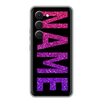 Силиконовый чехол на Tecno Spark 40 Pro с принтом NAME