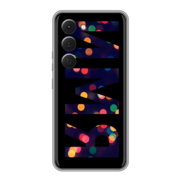 Силиконовый чехол на Tecno Spark 40 Pro с принтом ИМЯ