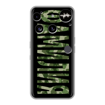 Силиконовый чехол на Nothing Phone (3) с принтом ФАМИЛИЯ