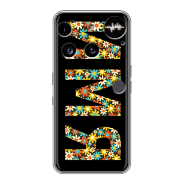 Силиконовый чехол на Nothing Phone (3) с принтом ИМЯ