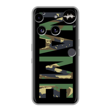 Силиконовый чехол на Nothing Phone (3) с принтом NAME