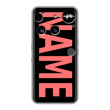 Силиконовый чехол на Nothing Phone (3) с принтом NAME