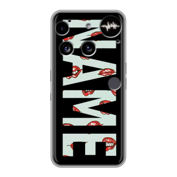 Силиконовый чехол на Nothing Phone (3) с принтом NAME