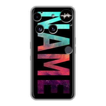 Силиконовый чехол на Nothing Phone (3) с принтом NAME