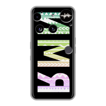 Силиконовый чехол на Nothing Phone (3) с принтом ИМЯ