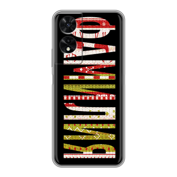 Силиконовый чехол на TCL 505 с принтом ФАМИЛИЯ