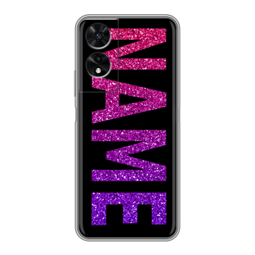 Силиконовый чехол на TCL 505 с принтом NAME