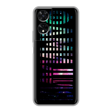 Силиконовый чехол на TCL 505 с принтом ФАМИЛИЯ