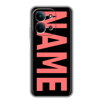 Силиконовый чехол на Redmi 15C с принтом NAME