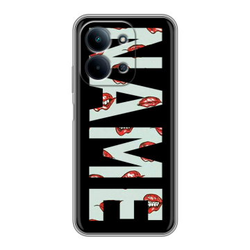 Силиконовый чехол на Redmi 15C с принтом NAME