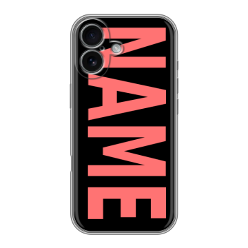 Силиконовый чехол на Iphone 17 с принтом NAME