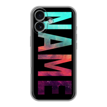 Силиконовый чехол на Iphone 17 с принтом NAME