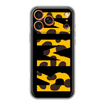 Силиконовый чехол на Iphone 17 Pro с принтом ИМЯ