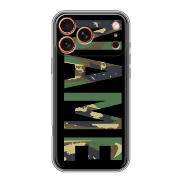 Силиконовый чехол на Iphone 17 Pro с принтом NAME
