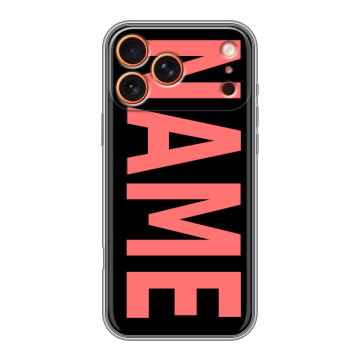 Силиконовый чехол на Iphone 17 Pro с принтом NAME