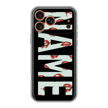 Силиконовый чехол на Iphone 17 Pro с принтом NAME