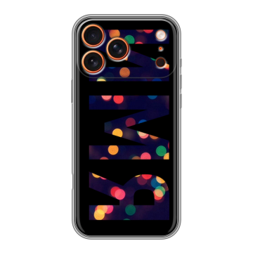 Силиконовый чехол на Iphone 17 Pro с принтом ИМЯ