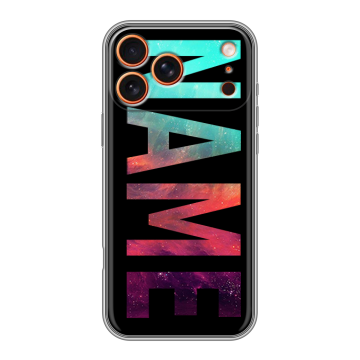 Силиконовый чехол на Iphone 17 Pro с принтом NAME
