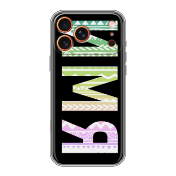 Силиконовый чехол на Iphone 17 Pro с принтом ИМЯ