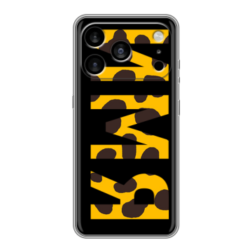 Силиконовый чехол на Iphone 17 Pro Max с принтом ИМЯ