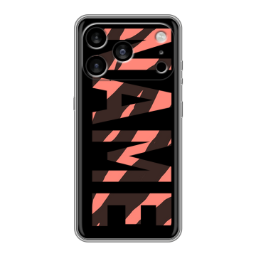 Силиконовый чехол на Iphone 17 Pro Max с принтом NAME