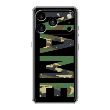 Силиконовый чехол на Iphone 17 Pro Max с принтом NAME