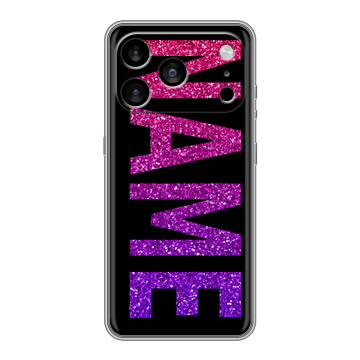 Силиконовый чехол на Iphone 17 Pro Max с принтом NAME
