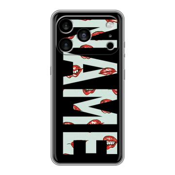Силиконовый чехол на Iphone 17 Pro Max с принтом NAME