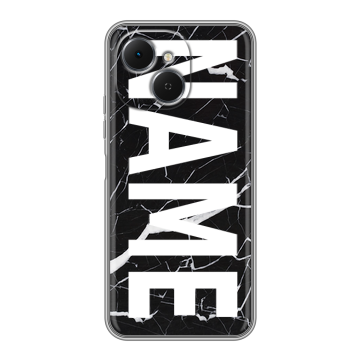 Силиконовый чехол на Tecno Spark 40C с принтом NAME