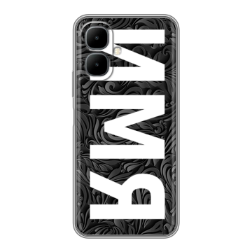 Силиконовый чехол на Infinix Smart 10 с принтом ИМЯ