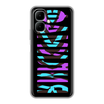 Силиконовый чехол на Infinix Smart 10 с принтом ФАМИЛИЯ