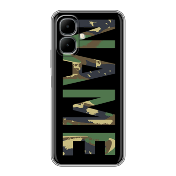 Силиконовый чехол на Infinix Smart 10 с принтом NAME
