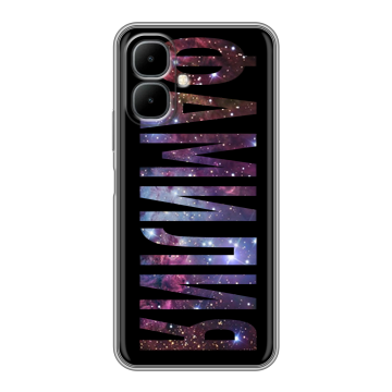 Силиконовый чехол на Infinix Smart 10 с принтом ФАМИЛИЯ
