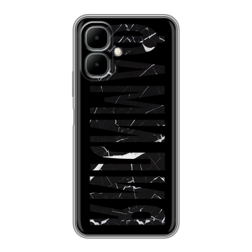 Силиконовый чехол на Infinix Smart 10 с принтом ФАМИЛИЯ