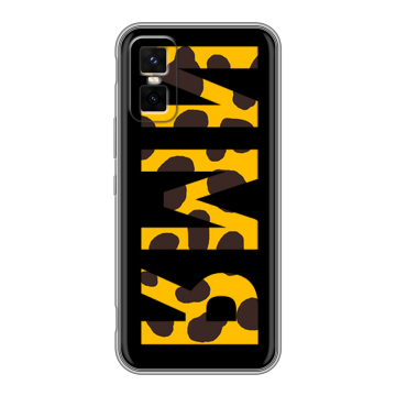 Силиконовый чехол на Infinix GT 30 Pro с принтом ИМЯ
