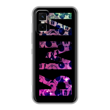 Силиконовый чехол на Infinix GT 30 Pro с принтом ИМЯ