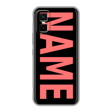 Силиконовый чехол на Infinix GT 30 Pro с принтом NAME