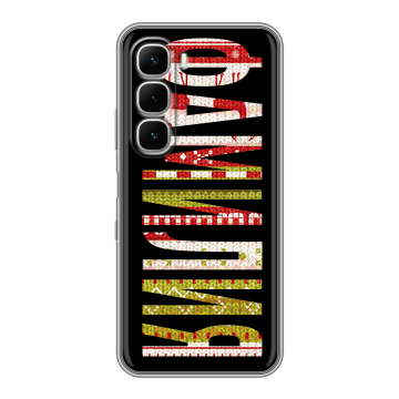 Силиконовый чехол на Infinix Hot 60i с принтом ФАМИЛИЯ
