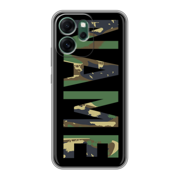 Силиконовый чехол на OPPO Reno14 FS 5G с принтом NAME