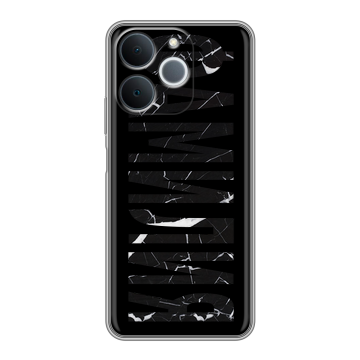 Силиконовый чехол на Realme Note 70 с принтом ФАМИЛИЯ