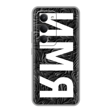 Силиконовый чехол на Redmi 15 с принтом ИМЯ