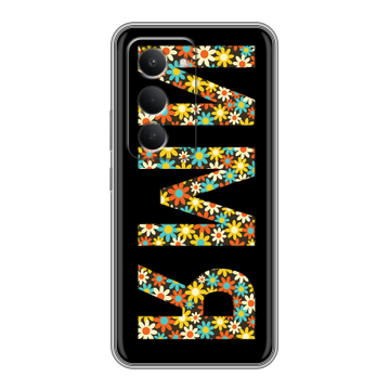 Силиконовый чехол на Redmi 15 с принтом ИМЯ