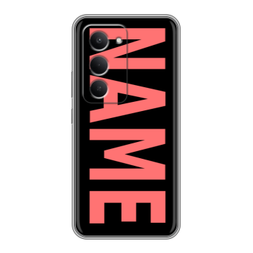 Силиконовый чехол на Redmi 15 с принтом NAME