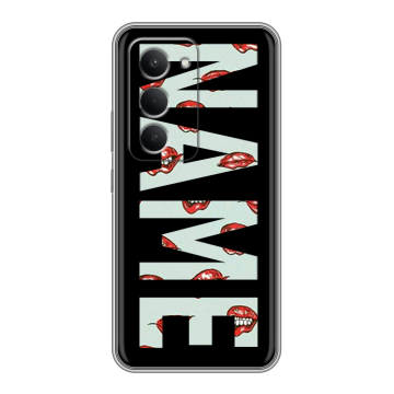 Силиконовый чехол на Redmi 15 с принтом NAME