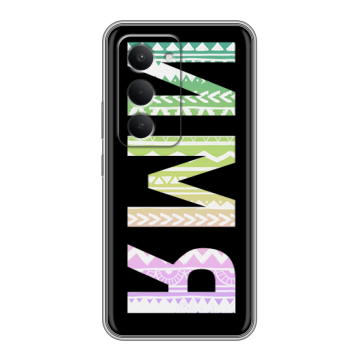 Силиконовый чехол на Redmi 15 с принтом ИМЯ