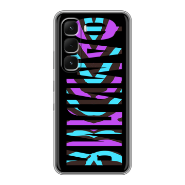 Силиконовый чехол на Infinix Hot 60 Pro с принтом ФАМИЛИЯ