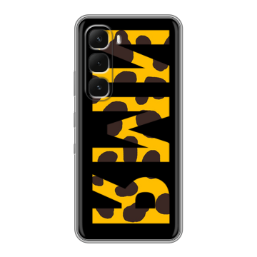 Силиконовый чехол на Infinix Hot 60 Pro с принтом ИМЯ