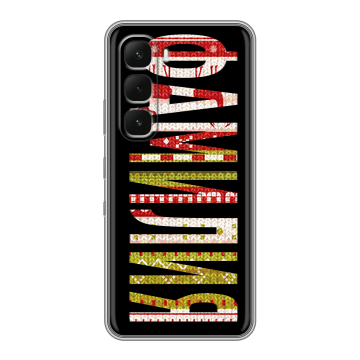Силиконовый чехол на Infinix Hot 60 Pro с принтом ФАМИЛИЯ