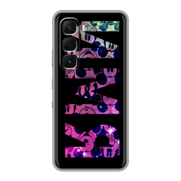 Силиконовый чехол на Infinix Hot 60 Pro с принтом ИМЯ